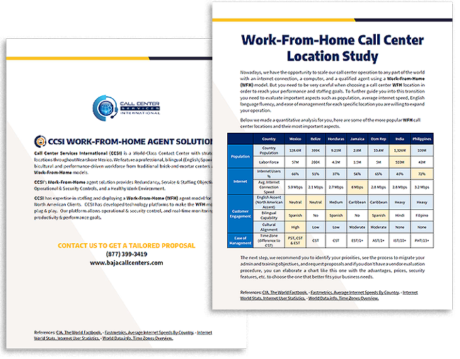 Work-From-Home Call Center Study