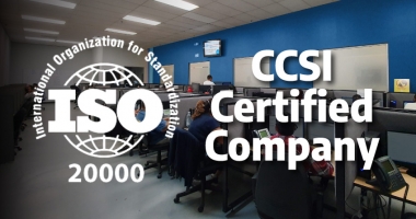 CCSI is a successful ISO 20000-1 certified company